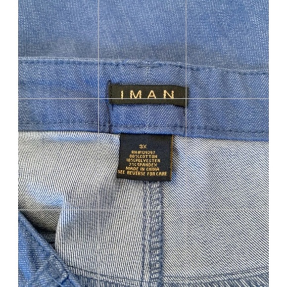 IMAN Global Chic Slim Bootcut Jeans – Size 3X | Rich Mid-Wash Stretch Denim - Picture 7 of 8